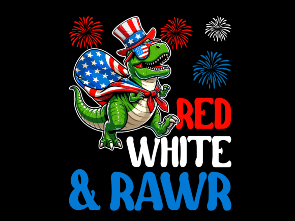 A Practical Review of the Red White and Rawr Firework USA Vector