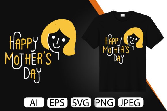 Mothers Day T-Shirt Design Generative AI Graphics