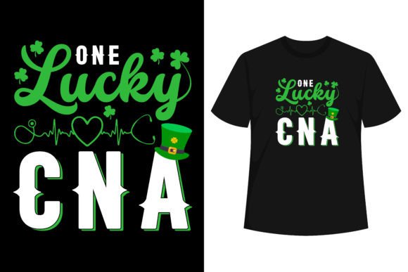 One Lucky Rn Nurse Heart Shamrock Graphics