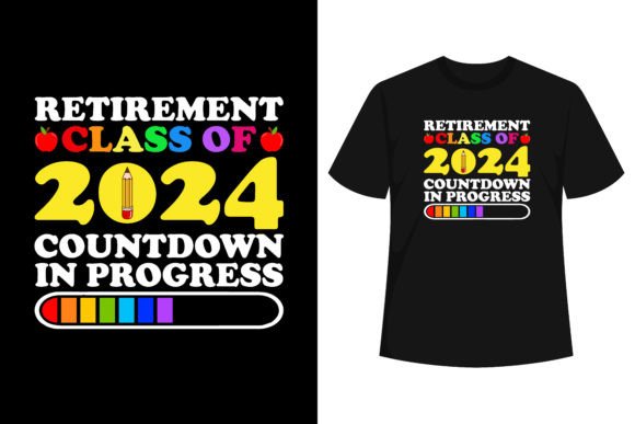 Retirement Class of Countdown Graphics & T-Shirt Designs