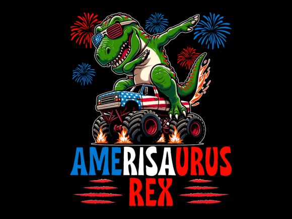 Reviewing Amerisaurus Rex 4th of July Vector Graphics