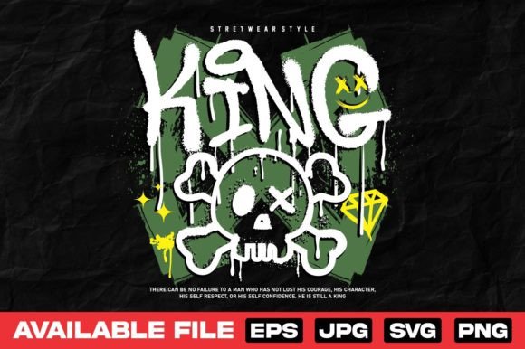Skull Graffiti Graphics & T-Shirt Designs